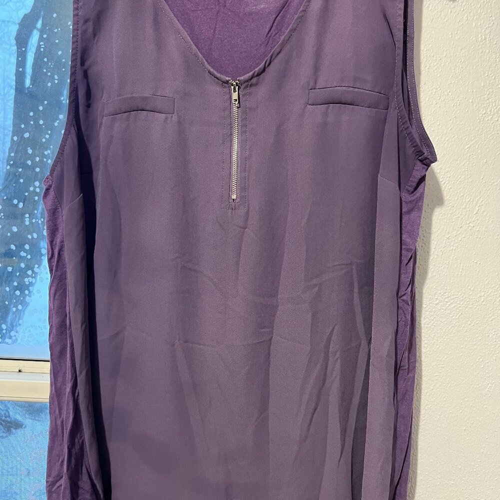 Papermoon Purple sleeveless shirt